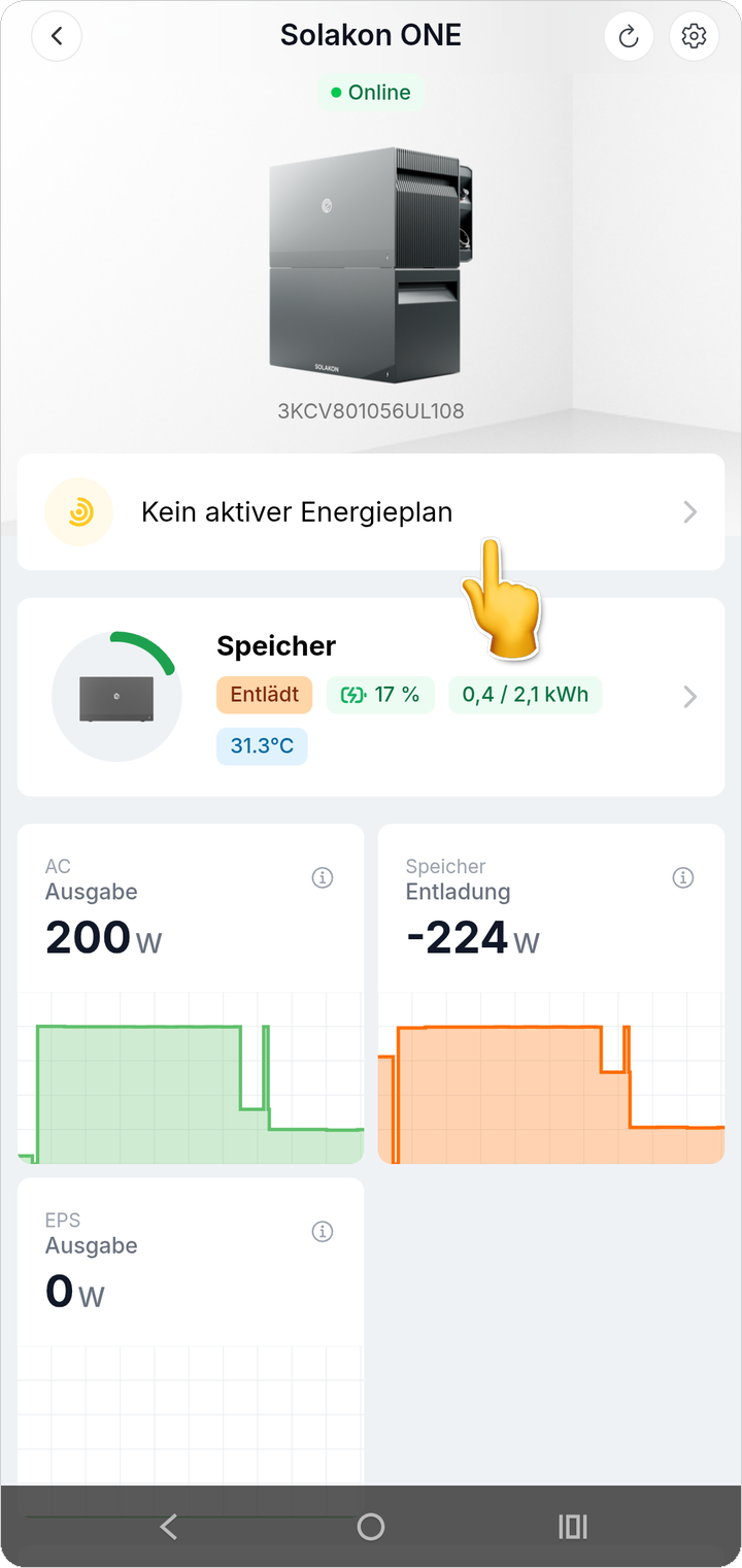 Über diese Karte gelangen Sie in den Bereich Stromfluss.