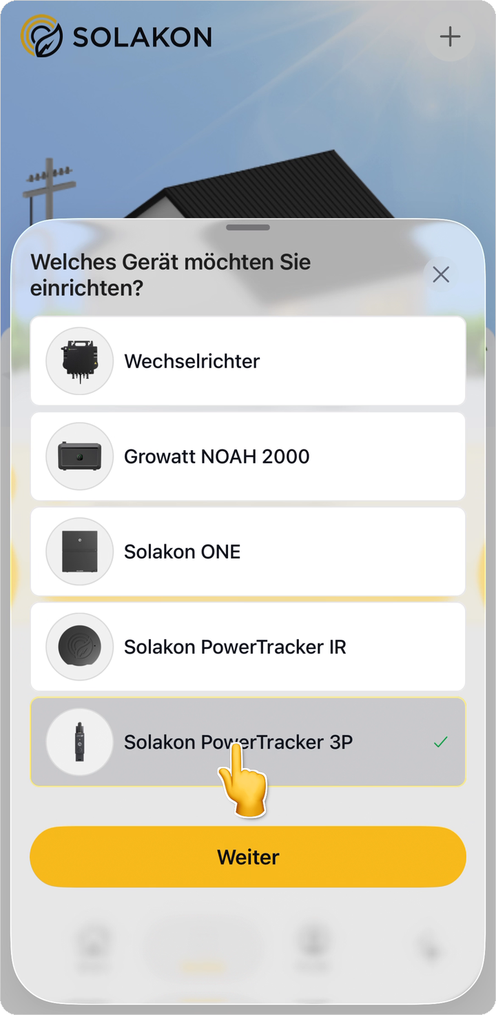Gerät auswählen: Solakon PowerTracker 3P