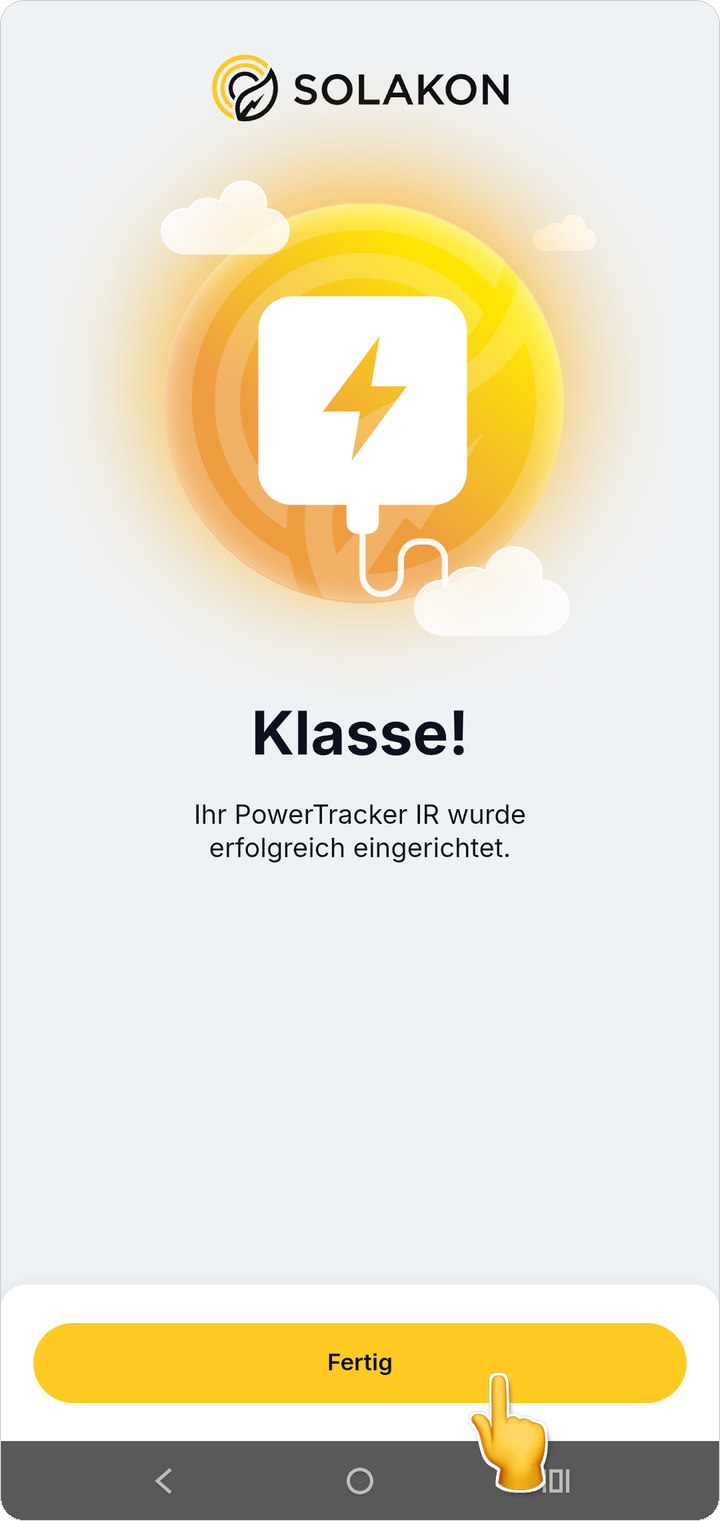 Einrichtung abgeschlossen